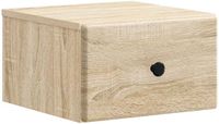 vidaXL Muurbevestigde Nachttafel Sonoma Eiken 34,5 x 33 x 20 cm