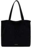 Emily & Noah Shopper E&N Eva Suede (65173) - Dames handtassen - black 100