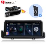 Junsun BMW 6+128G, 10,25-inch autoradio met CarPlay en Android 13, geschikt voor BMW E90 E91 E92 (2006-2010), inclusief GPS-navigatie, Wi-Fi, 4G, Bluetooth, stuurwielbediening (SWC), DAB+, RDS, USB-poort en 8-core processor. Met camera