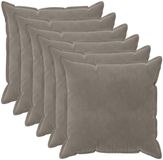 vidaXL - Taie d'oreiller - 6 pièces - BOIS - Gris clair - 55 x 55 cm - Coton satiné