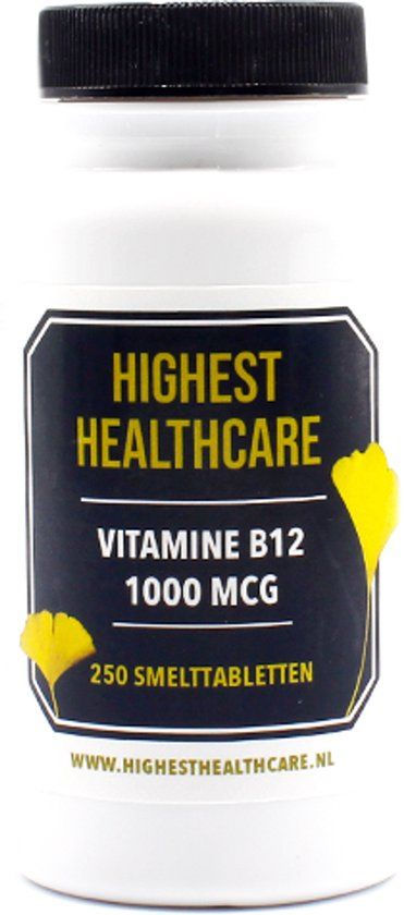 Highest Healthcare Vitamine B12 1000mcg Smelttabletten