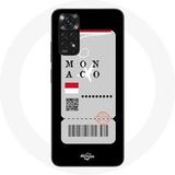 Maniacase Hoesje voor Xiaomi Redmi Note 11 4G Air ticket Monaco