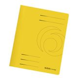 Herlitz 11034303 snelhechter A4 karton gevouwen geel intens verpakking van 10 stuks