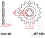 JT Sprockets JTF1501.14 14T stalen voortandwiel
