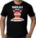 Bellatio Decorations Shoppartners Bv Grote maten fout Kerstshirt / Kerst t-shirt Santa is a big fat motherfucker zwart voor heren - Kerstkleding / Christmas outfit XXXL