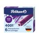 Pelikan Inktpatroon 4001 violet 6 stuks