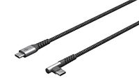 Goobay USB-C naar USB-C haakse kabel - 2 meter - Space Grey