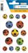 HERMA 6251 stickers, voetballen, klein, groot, 15 stuks, sportstickers met voetbalmotief, kinderetiketten voor fotoalbum, dagboek, poëziealbum, scrapbooking, verjaardag, decoratie, brieven