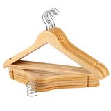 Max Home Houten Kleerhangers 10 Eenheden Goud
