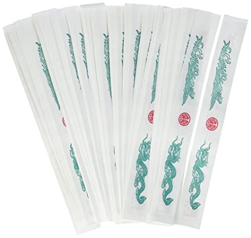 JADE TEMPLE Chopstick Sleeves - Dragon Design - 200 Pack - Multicolor