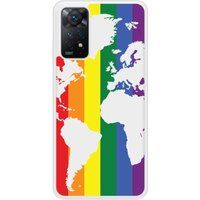 Redmi Bedrukt siliconen hoesje compatibel met Redmi Note 11 Pro, Xiaomi Redmi Note 11 5G Map LGBT