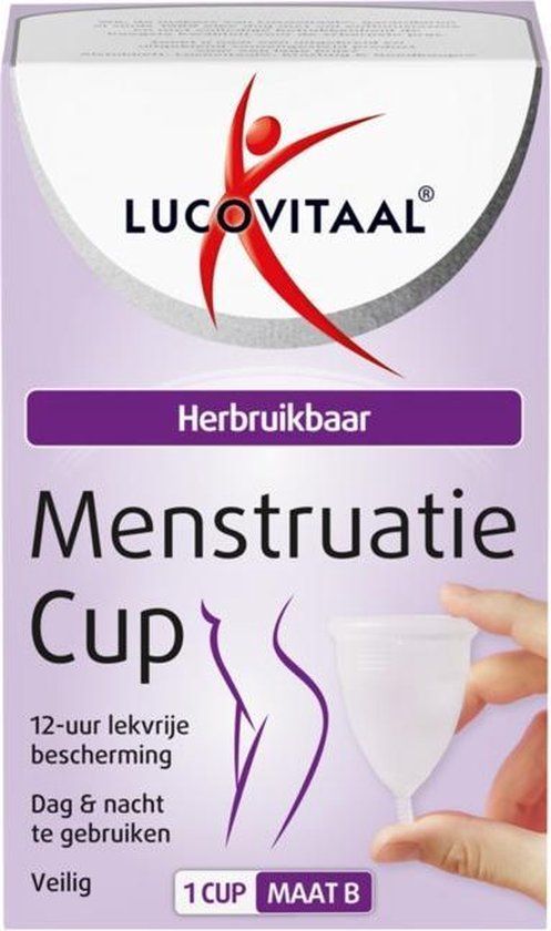 Lucovitaal Menstruatiecup Maat B - 1 Stuk - Transparant