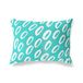 BonaMaison Decoratieve kussensloop, turkoois-wit werpkussens, decoratieve kussenslopen voor woonkamer, bank, slaapkamer, maat: 45x60 cm, ontworpen en vervaardigd in Turkije