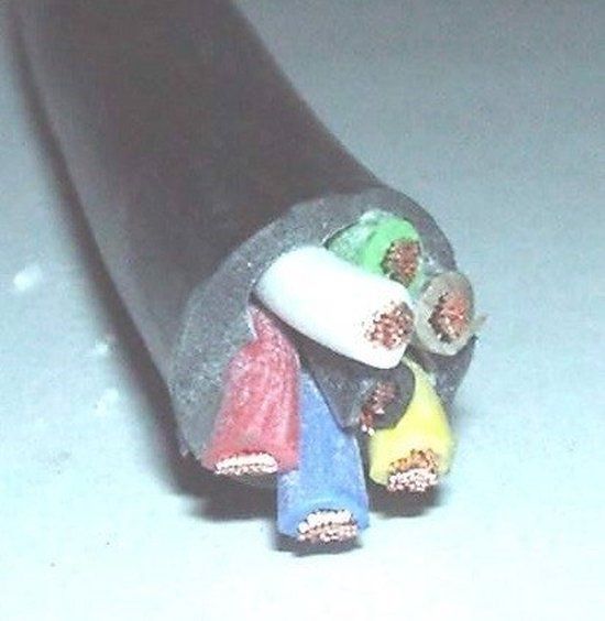 Huismerk Verlichtingskabel 7 x 1,5 Blauw, Rood, Grijs, Groen, Zwart, Geel, Wit