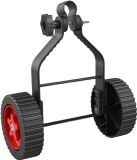 Merkloos Onkruidtrimmer Wiel - Trimmer Ondersteuning - Gazon Onderhoud - Verstelbare Hoogte - 12 cm Wiel Diameter - Zwart