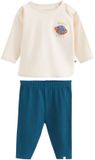 Next Jongens Set voor baby's van top en legging - Crème