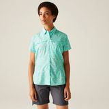 Regatta T-shirt Korte Mouwen Hiking Dames Ademend Lichtgewicht Compact Blauw Polyester 36