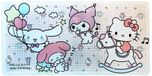 Sanrio Pink Black Party Series XXL Tapis de souris Hello Kitty & Friends Style enfant