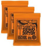 Ernie Ball Skinny Top zware bodem nikkel gewikkelde sets, 010 - .052, bundel van 3 sets