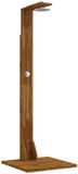 vidaXL Buitendouche 219 cm Massief Acaciahout en Roestvrij Staal Naturel