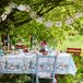 Talking Tables Truly Alice tafelkleed van papier 120 x 180 cm Blauw met print