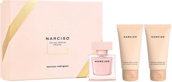 Narciso Rodriguez narciso cristal 50ml Eau de Parfum + bodylotion + showergel set dames