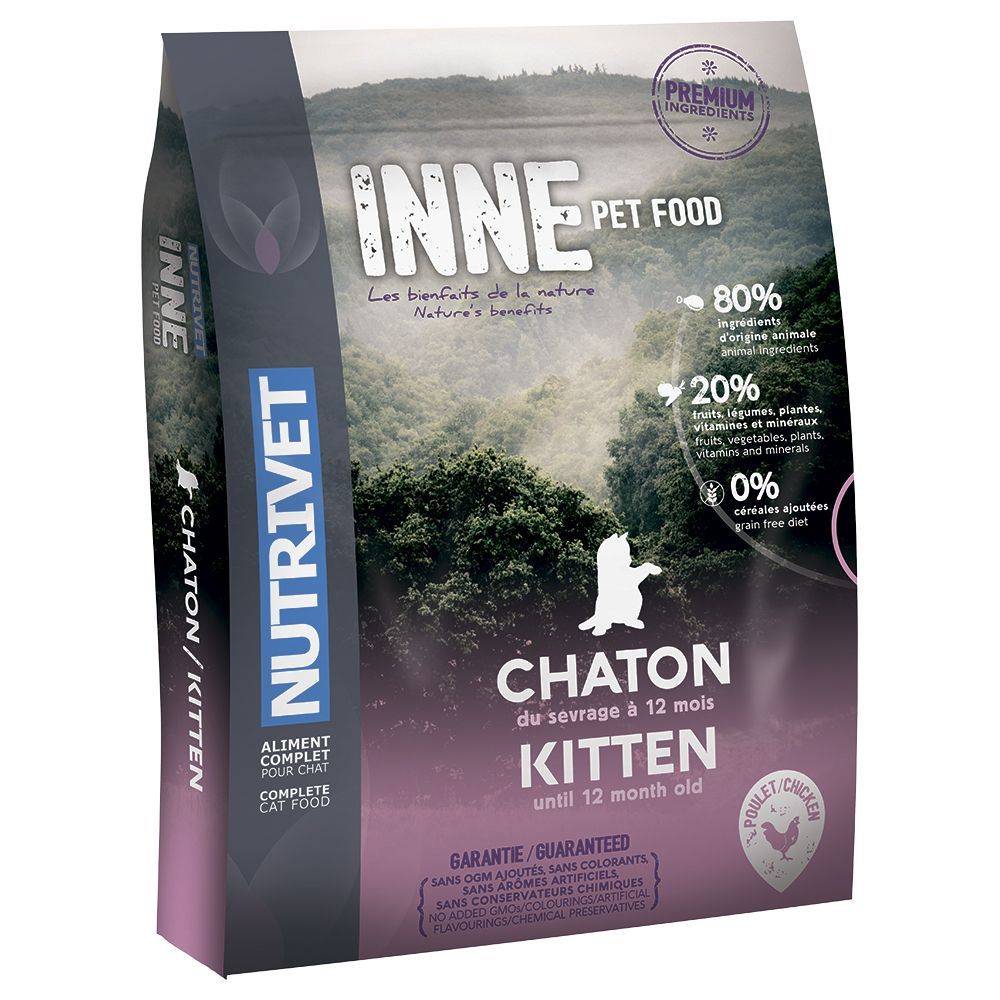 Nutrivet Inne Cat Kitten Kattenvoer - 1.5kg - Kippenrecept