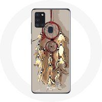 Maniacase Etui voor Samsung Galaxy A21S Attrape Rêve Marron