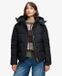 Superdry Premium Gewatteerde Jas Met Capuchon Dames Zwart