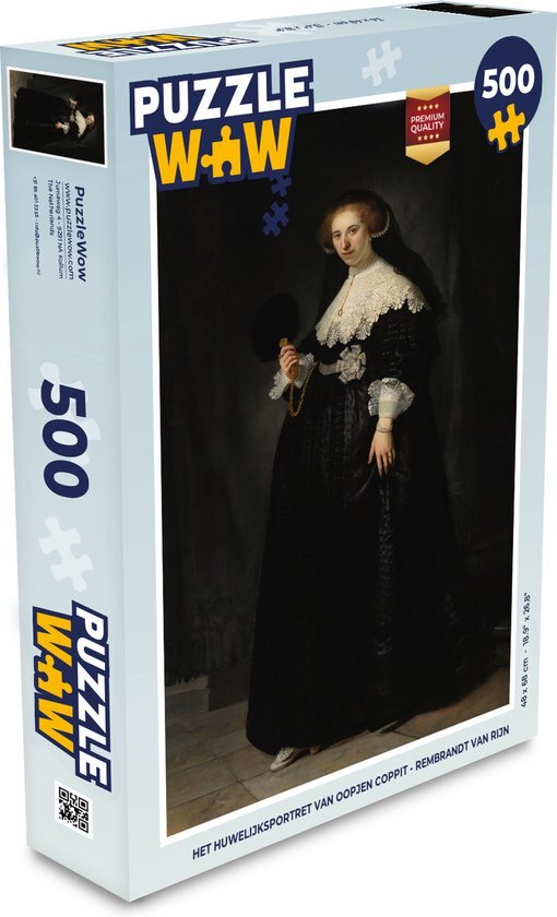 MuchoWow Puzzel Het huwelijks Oopjen Coppit - Rembrandt van Rijn - Legpuzzel - Puzzel 500 stukjes