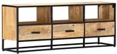 vidaXL Meuble TV 120x30x45 cm bois de manguier massif