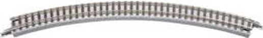 Rokuhan Z Rokuhan rails (met ballastbed) 7297002 Gebogen rails 45 ° 195 mm 4 stuk(s)