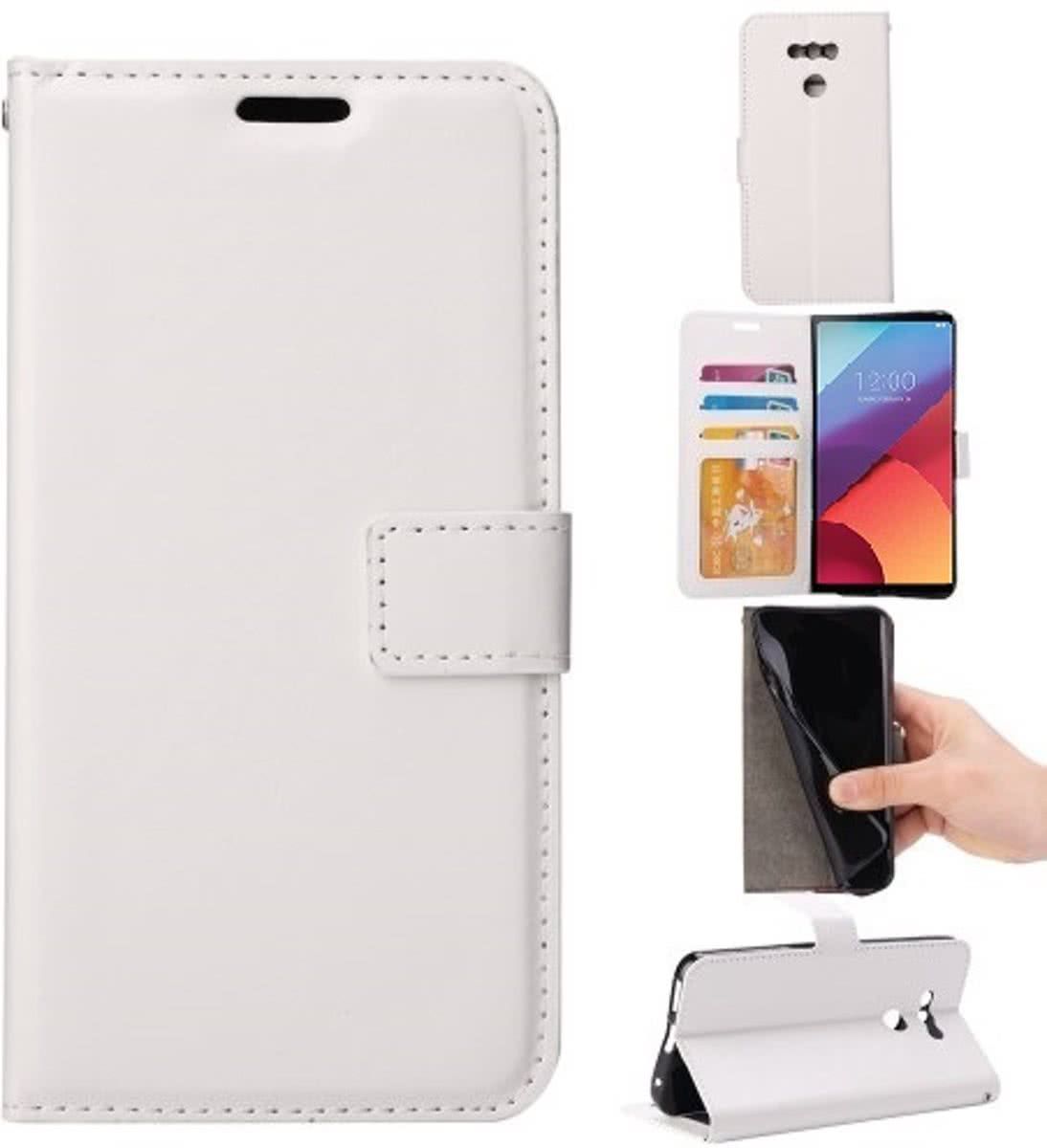 Freelancers Samsung Galaxy J7 2017 J730 Duos Book PU lederen Portemonnee hoesje Book case wit
