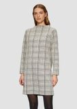 s.Oliver Gedessineerde sweatshirtjurk met col