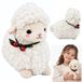 Lean toys Peluche mouton décoré – blanc 30 cm