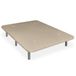 amuéblate online - Extra versterkte 3D-bekleding, hoge stabiliteit, met versterkingsstangen en 6 metalen poten met schroefdraad van 27 cm, 90 x 190 cm, beige
