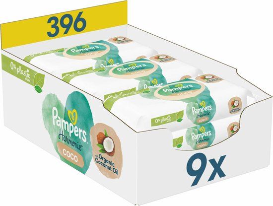 Pampers Harmony Coco Billendoekjes - 396 doekjes