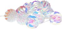 Christmas Decoration LED lichtsnoeren - 2x - 10 bol - parelmoer - 165 cm - warm wit - batterijen