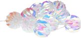 Christmas Decoration LED lichtsnoeren - 2x - 10 bol - parelmoer - 165 cm - warm wit - batterijen