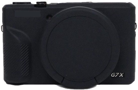 Merkloos LISM Siliconen Camerahoes voor Canon G7X Mark III - Zwart