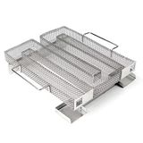 Wiltec Générateur De Fumée Froide 22,5x22,5x5,5cm R Acier Fin Serpentin Fumoi Fumaison Accessoires Bbq Smoker Viande Légumes Poisson Saumon