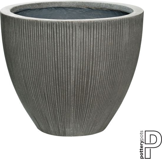 PotteryPots Bloempot-Plantenbak Jesslyn Dark grey-Grijs D 51 cm H 43 cm