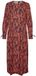 Vero Moda Sia robe midi à manches longues orange M femme
