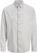 JACK&JONES JJESUMMER LINEN BLEND SHIRT L/S SN Heren Overhemd Lange Mouw Effen Regular Fit Linnen Katoen XS Crockery