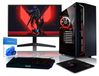 BEASTCOM Q3 | PC de jeu essentiel | Kit complet | AMD Ryzen 3 4X4,00GHz | Graphique 4K Vega 8 cœurs | 8Go RAM, 512Go SSD | Moniteur LED 24" | Clavier, souris, tapis de souris | WLAN | Windows 11