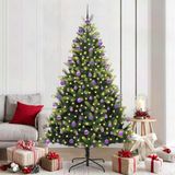 Prolenta Maison Exclusive Kunstkerstboom met klapmechanisme, 300 LED's, groen, 210 cm