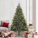 Prolenta Maison Exclusive Kunstkerstboom met klapmechanisme, 300 LED's, groen, 210 cm