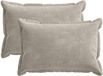 vidaXL - Taie d'oreiller - 2 pièces - BOIS - Gris clair - 40 x 60 cm - Tissu chenille