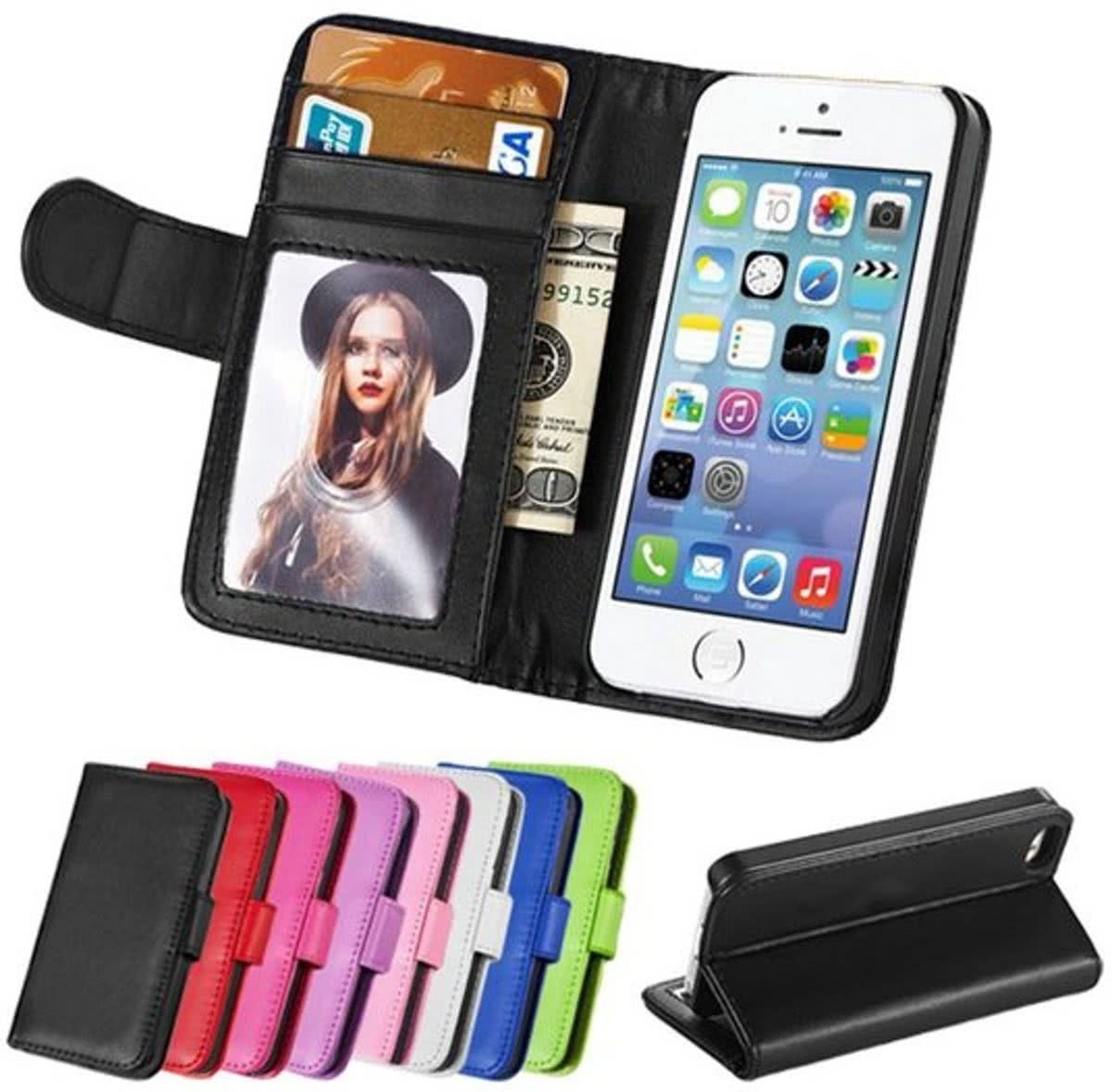 - Portemonnee case hoesje zwart voor iPhone 5 5S SE Design in New york