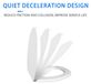 StarTech Ovaal toiletbril - Toilettendeckel - Soft-close (zachte sluiting) - Antibacterieel - Verstelbare scharnieren - Thermoplastisch kunststof - Wit